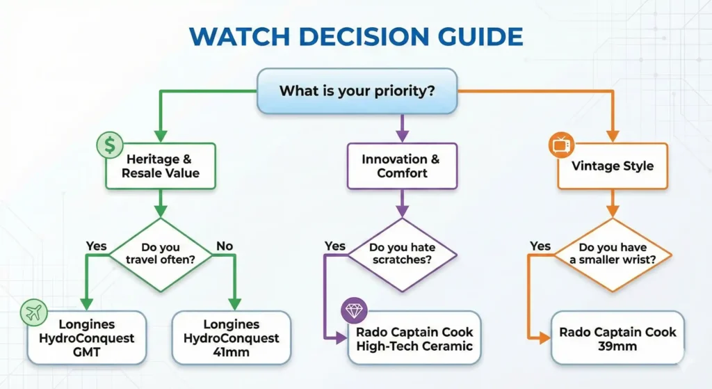 The Swiss Diver Decision Matrix
